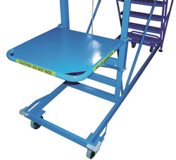 "Cargo" shelf mobile ladder, 10 steps