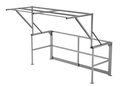 Barrière de sécurité double en acier inoxydable pour mezzanine