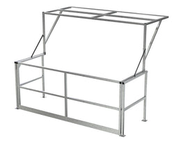 Barrière de sécurité double en acier inoxydable pour mezzanine