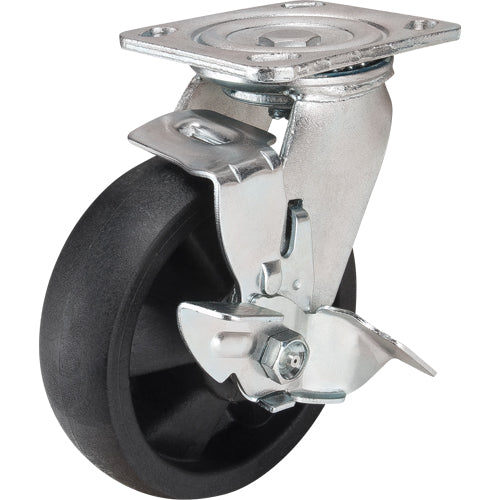 Roulette pivotante avec frein latéral Haute Température, 6 diamètre,  capacité de 800 lb