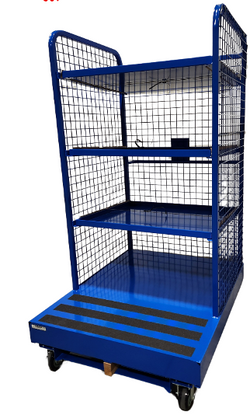 Chariot à cueillette avec tablettes amovibles