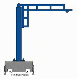 Portable Counterweighted Jib Crane