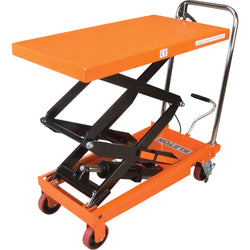 Mobile lifting table, 770 lbs capacity, 36" x 20" platform, raised height up to 51.2"