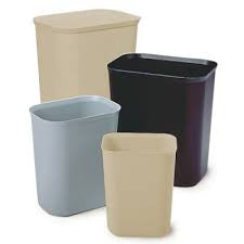 corbeille résistantes au feu, 2541, 2543, rubbermaid, fire resistant