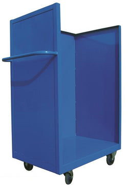 3-sided steel box cart, 30" x 60"