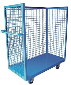 3-sided mesh box cart, 36" x 72"