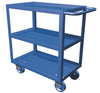 Chariot à 3 tablettes, 24" x 36", capacité de 1200 lb, roues 8" pneumatiques