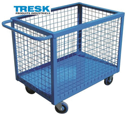 Chariot caisson à côtés grillagés, 24" x 36"