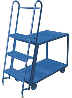 2-shelf ladder cart, 1000 lbs capacity