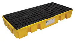 2-drums low profile containment pallet, 49" x 24" x 6.5"H