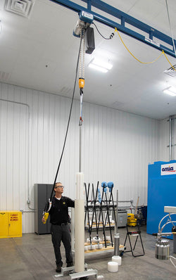 Ceiling mounted monorail, capacity up to 4000 lbs.