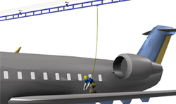 Ceiling Mounted Monorail Fall Protection System