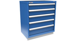 Modular cabinet 36" x 24" x 40", 5 drawers, 66 compartments