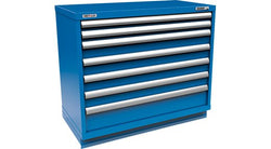 Modular cabinet 36" x 24" x 40", 7 drawers, 150 compartments