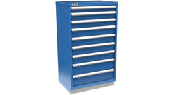 Modular cabinet 36" x 24" x 60", 9 drawers, 180 compartments