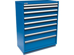 Modular cabinet 48" x 24" x 60", 8 drawers, 84 compartments