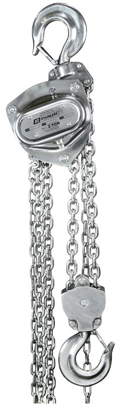 Stainless Steel Chain Hoist, cap. of 3T, 20 ft of lift