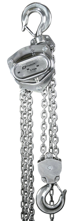 Stainless Steel Chain Hoist, cap. of 0.5T, 10 ft of lift
