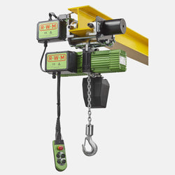 Electric chain hoist with motorized trolley, 2T, 575V, 1 speed