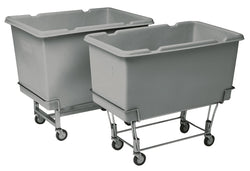 Elevated plastic cart, 5 cubic feet, 200 lbs capacity
