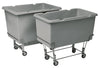Elevated plastic cart, 5 cubic feet, 200 lbs capacity