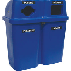 "Duo" recycling container with front openings