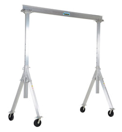 Adjustable height aluminum gantry crane, cap. 2000 lbs cap., 15 feet wide