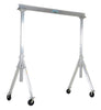 Portique en aluminium à hauteur ajustable, cap. de 2000 lb, largeur de 10 pieds