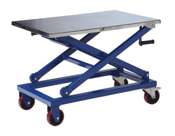 Mechanical scissor mobile table, 660 lbs capacity