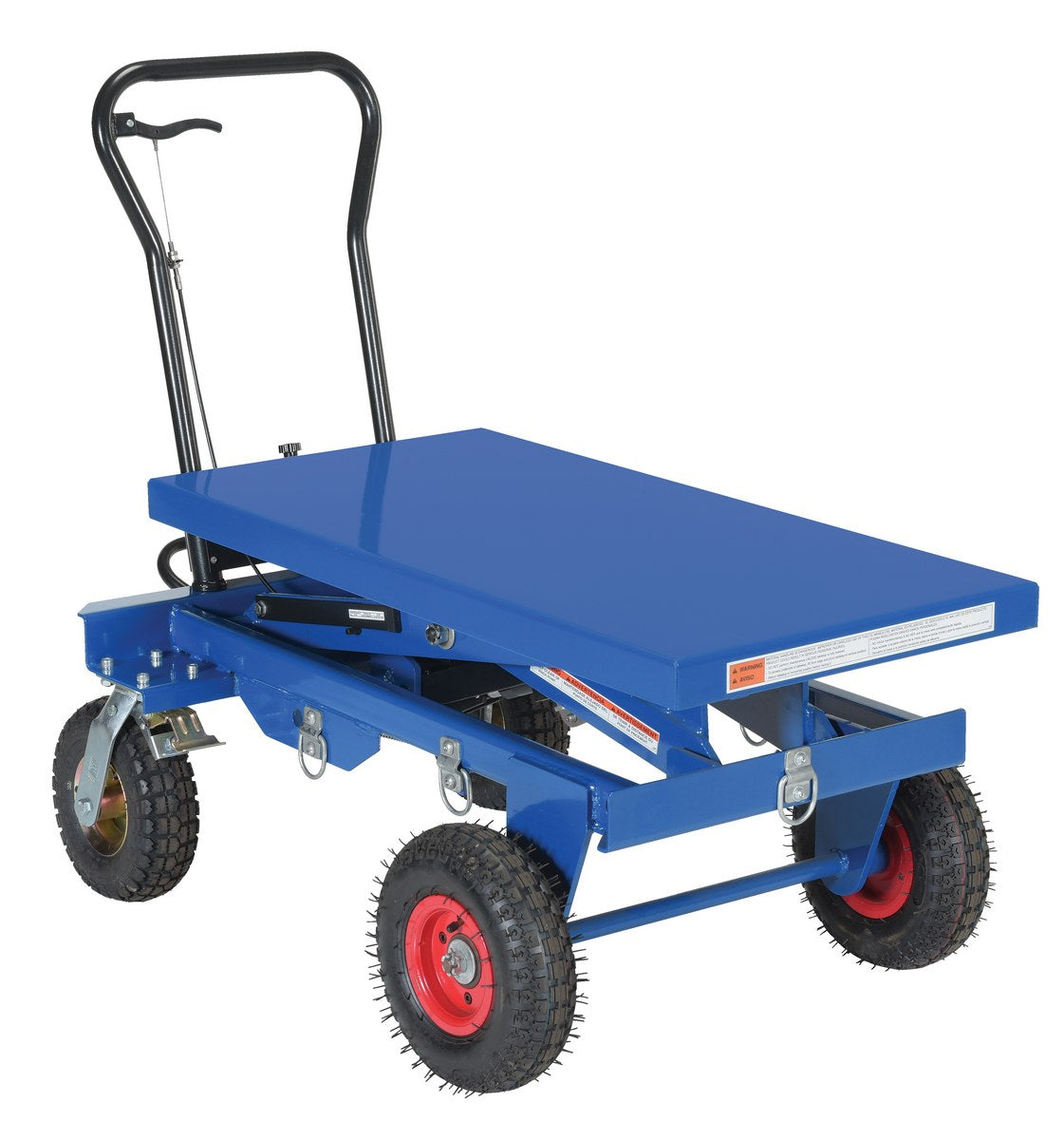 Table élévatrice mobile avec roues pneumatiques - Tresk