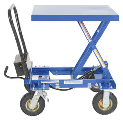 Pneumatic Tire Elevating Cart, cap. of 400 lbs. 