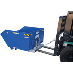 Low profile self-dumping hopper, cap. 1 cubic yard, cap. of 6000 lbs.