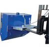 Low profile self-dumping hopper, cap. 1 cubic yard, cap. of 4000 lbs.