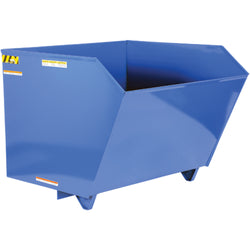 Low profile self-dumping hopper, cap. 1.5 cubic yard, cap. of 6000 lbs.
