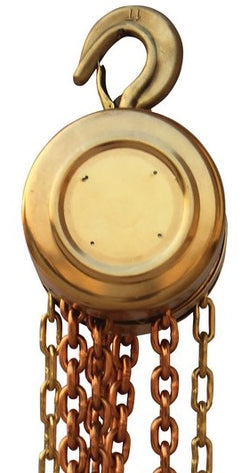 Brass anti-spark hoist, 1000 lb capacity