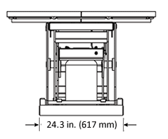 Stainless steel self-leveling pallet positioner