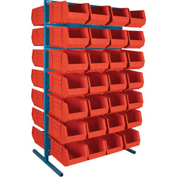 Stationary Bin Racks - Double-Sided