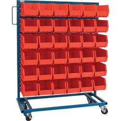 Mobile Bin Racks - Singled Sided