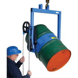 Geared tilt drum lifters, 800 lbs capacity