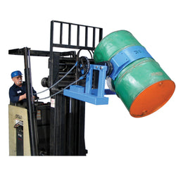Fork mounted drum lifter, 2000 lbs capacity