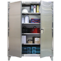 Heavy-duty stainless steel cabinet, 72" x 24" x 72"