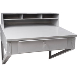 Wall-mounted shop desk
