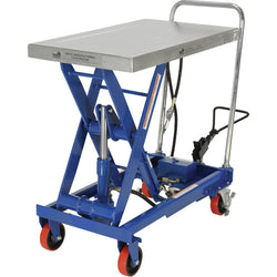 Pneumatic mobile lifting table, 1000 lbs capacity
