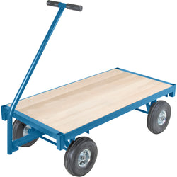 Wagon style truck with wooden top, 24" x 48", 1000 lbs capacity
