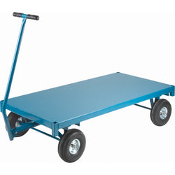 Wagon style truck with steel top, 30" x 60", 1000 lbs capacity