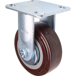Polyurethane rigid caster, 5" diameter, 650 lbs capacity