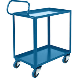 Ergonomic 2-shelf cart, 800 lbs capacity