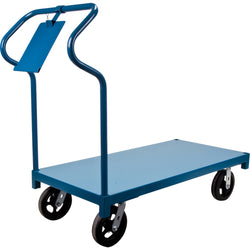 Ergonomic stock picker platform truck