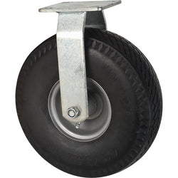 Flat free rigid caster, 10" diameter, 300 lbs capacity