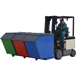 Triple-Bin Recycling Hopper